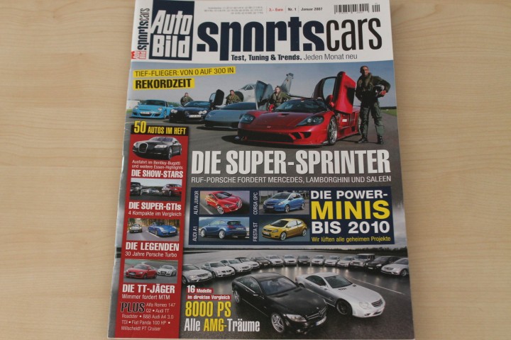 Deckblatt Auto Bild Sportscars (01/2007)